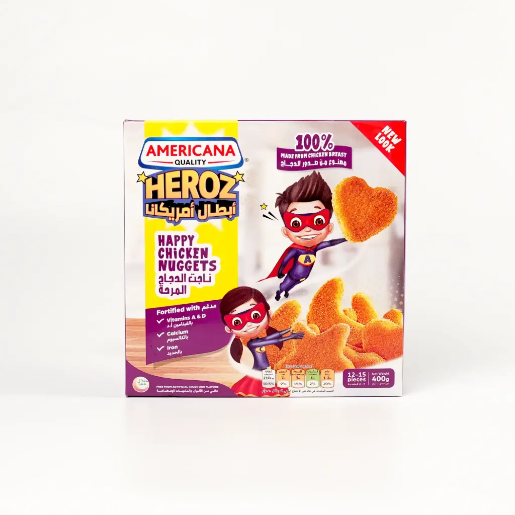 قطع الدجاج المرحة امريكانا 400 غم