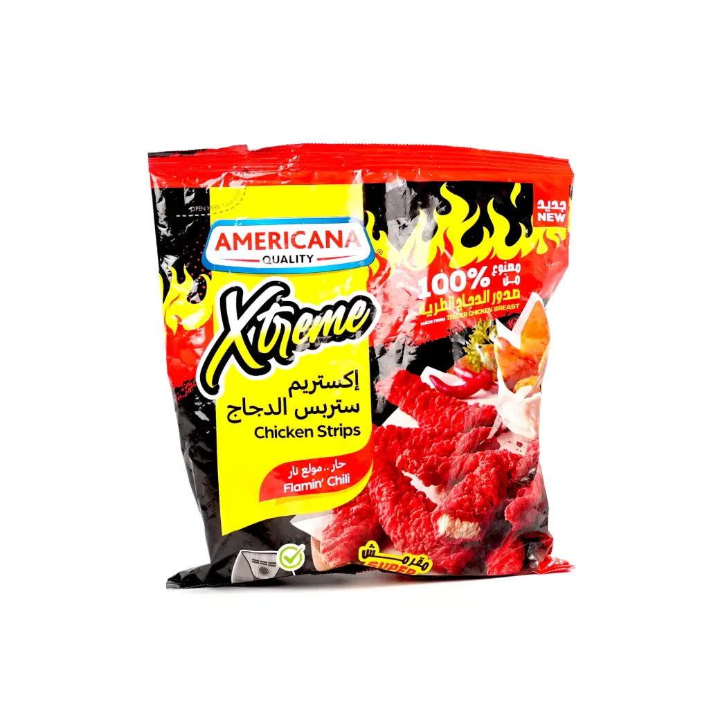 ستربس الدجاج الحار اكستريم امريكانا 700 غم