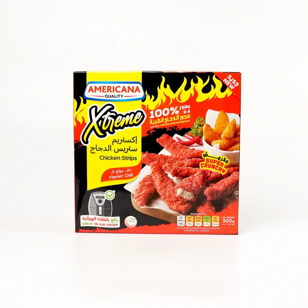 ستربس الدجاج الحار اكستريم امريكانا 300 غم