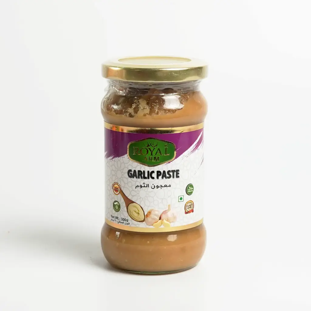 معجون الثوم زجاج رويال ارم 300 غم 