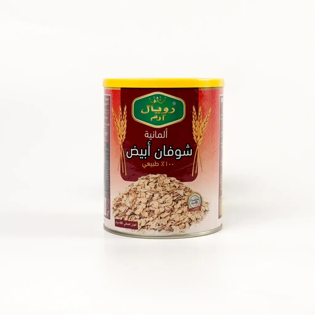 شوفان ابيض الماني علبة معدني رويال ارم 400 غم  