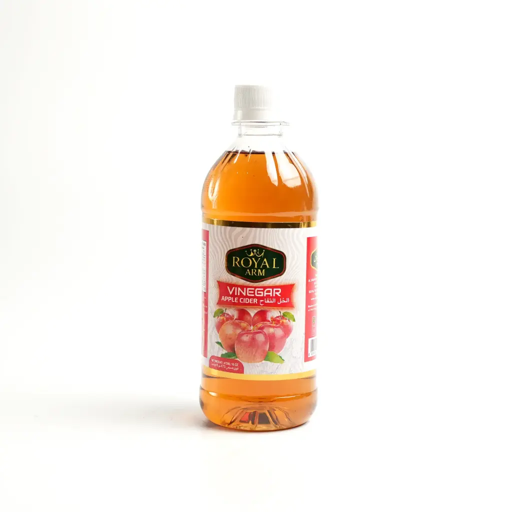 خل التفاح بطل بلاستك صغير رويال ارم 473 مل  
