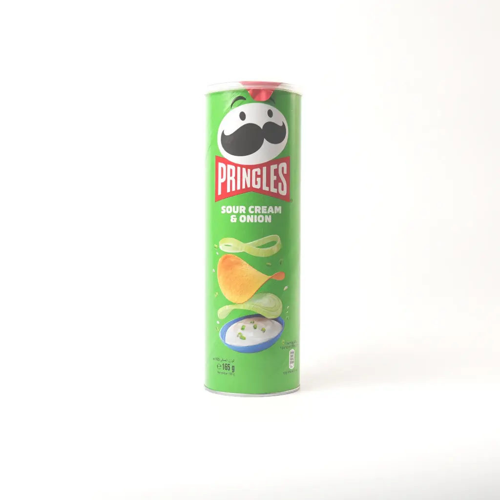 تشيبس بالكريمة الحامضه والبصل ميغان برينغلز 165 غم