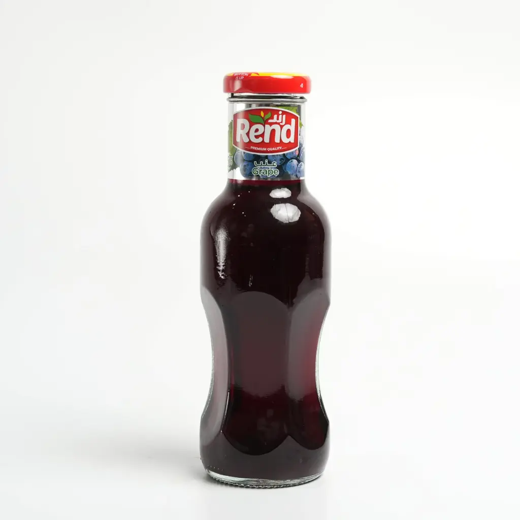 عصير عنب احمر زجاجي رند 300 مل 