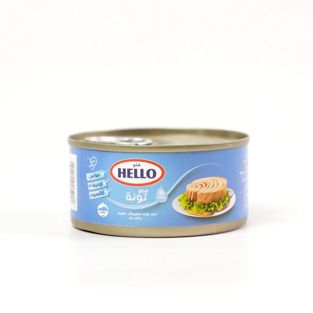  سمك تونة قطع بالماء هلو 170 غم