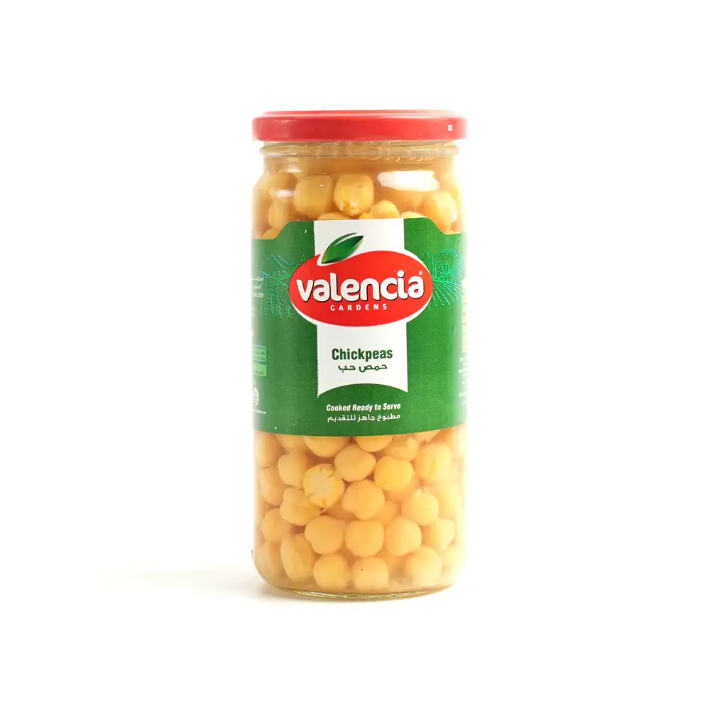   حمص حب زجاج حدائق فالنسيا 450 مل