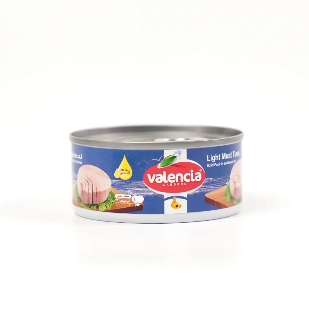   تونا سكيب جاك بزيت عباد الشمس حدائق فالنسيا 160غم