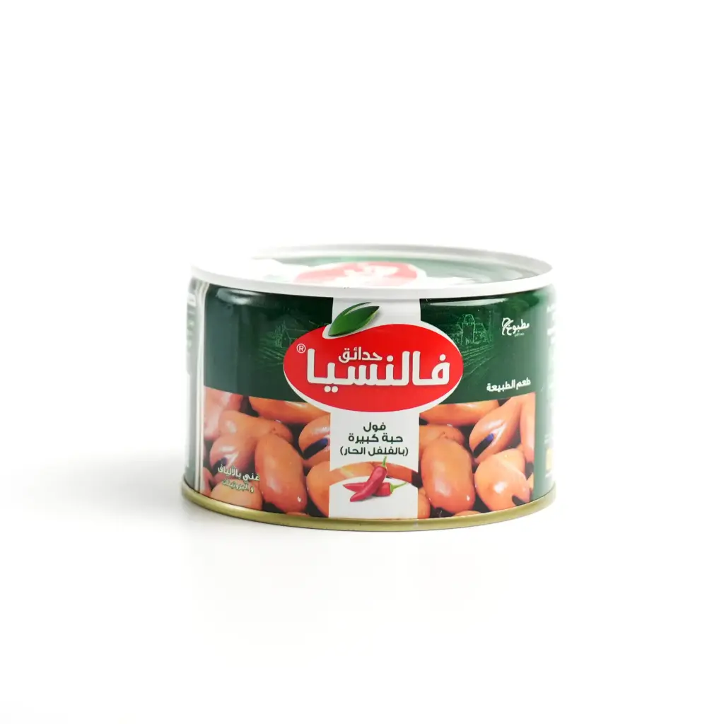  فول حار حبة كبيرة علب 99 سهل الفتح حدائق فالنسيا 400 غم