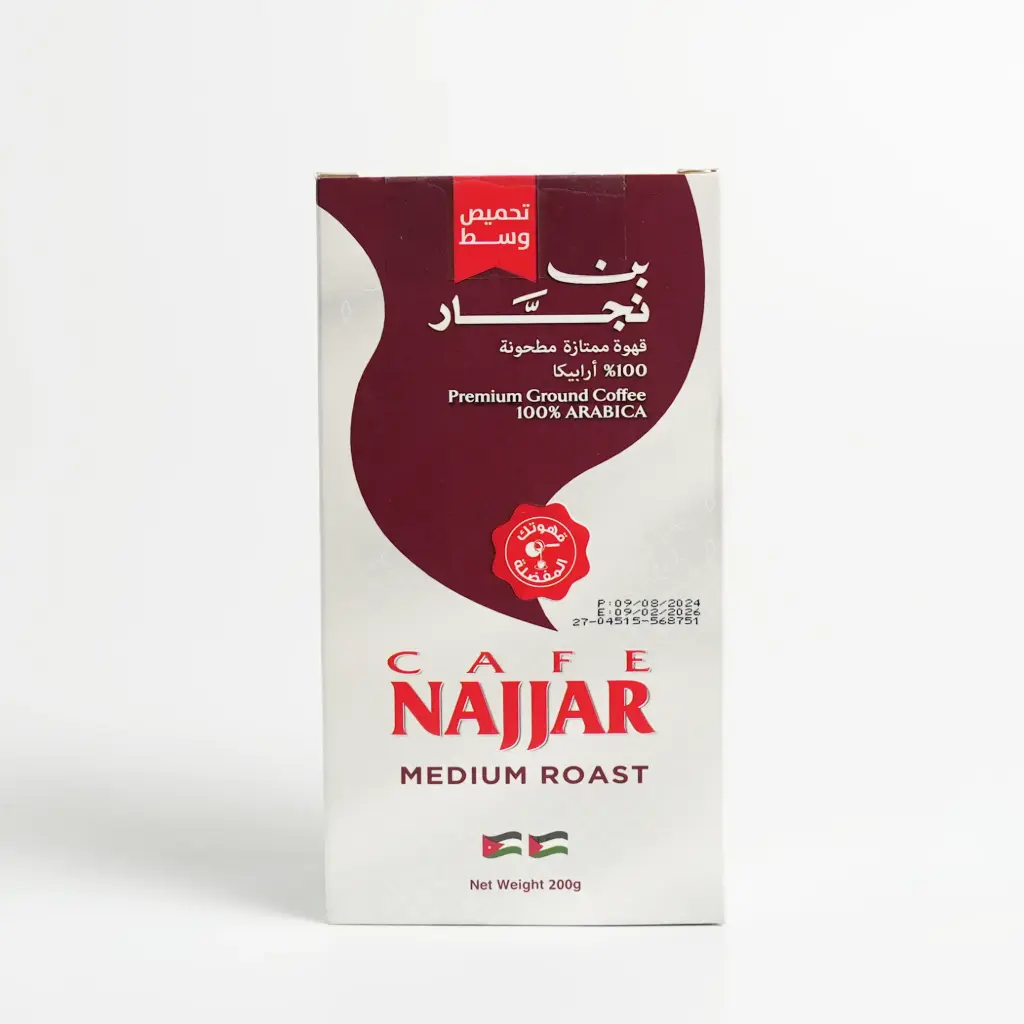  بن  وسط بدون هيل النجار 200 غم 