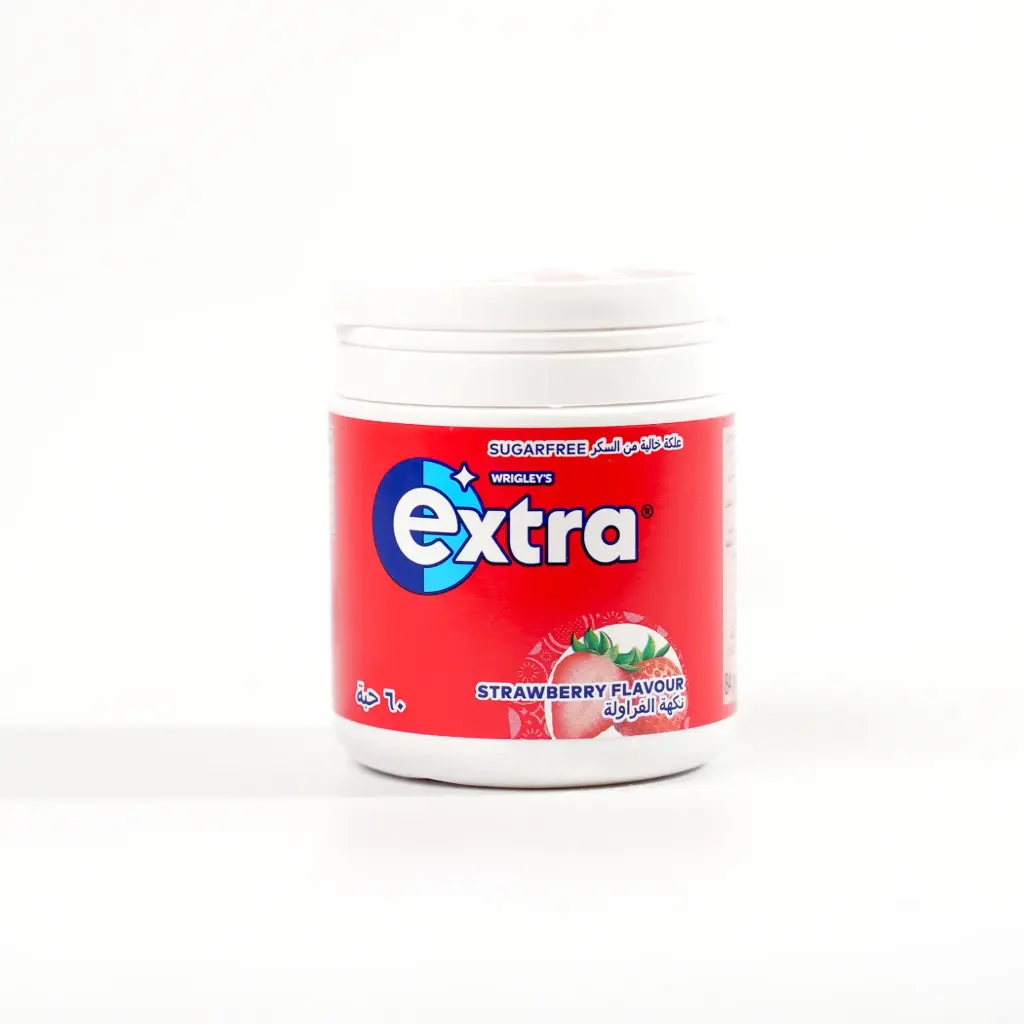  علبة علكة فراولة  60 حبة اكسترا