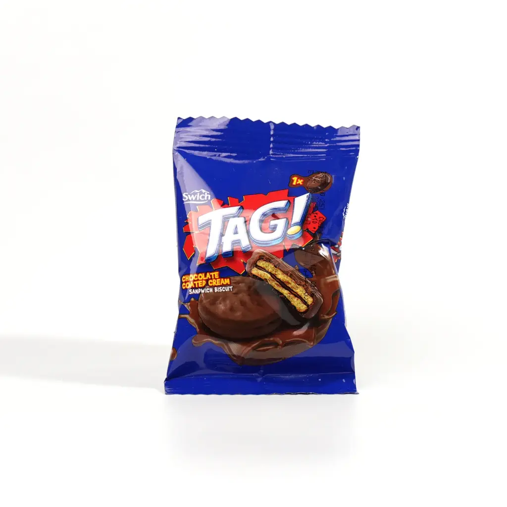   تاغ بسكويت محشو بكريمة الشوكولاته سويتش 18 غم