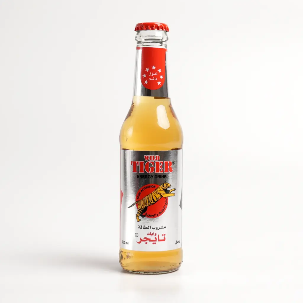 مشروب طاقة زجاجي تايكر 250 مل