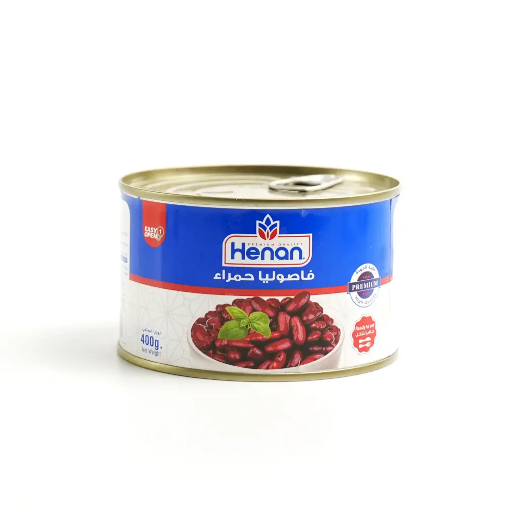  فاصوليا حمراء علبة عريضة سهل الفتح هينان 400 غم