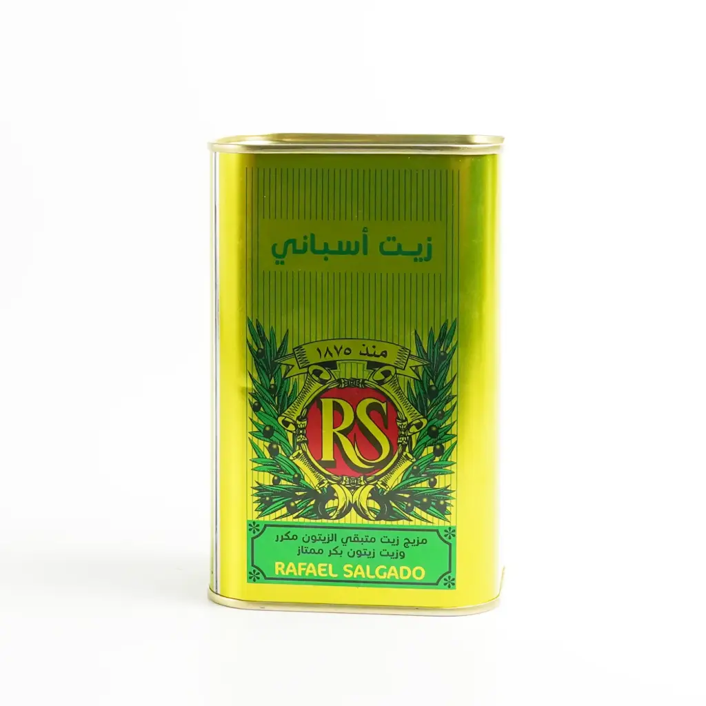 زيت زيتون مزيج مكرر + بكر معدني ار اس 800 مل