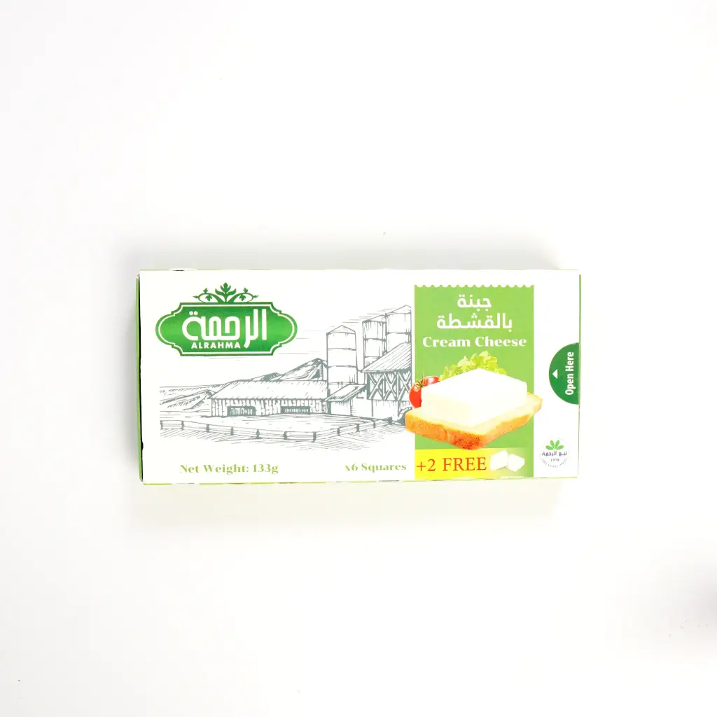 جبن بالقشطة مربعات اوروبي الرحمة 133غم