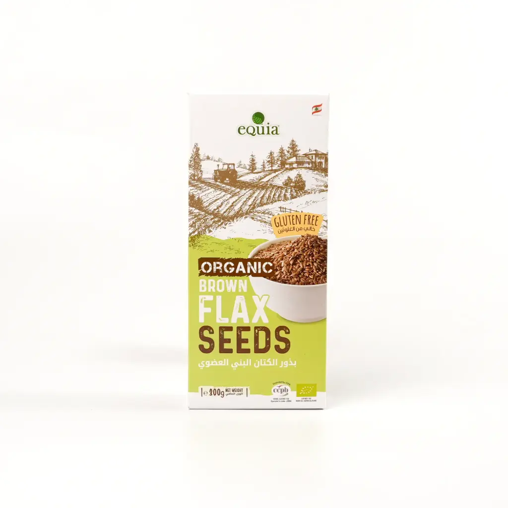 كينوا بذور الكتان بنية عضوية  كلوبال 300غم