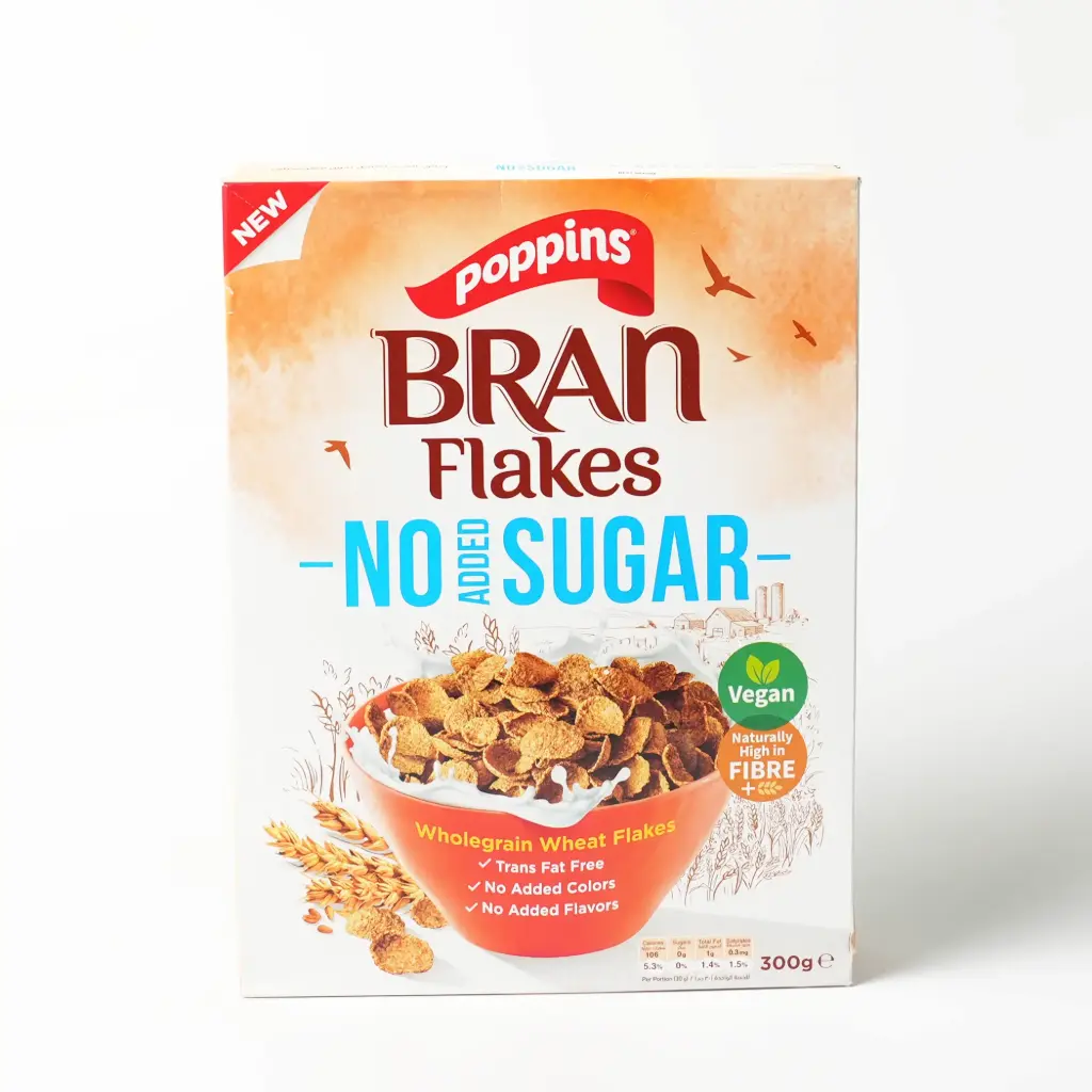 بوبنز نخالة  فلكس خالي من السكر بوبينز 300غم