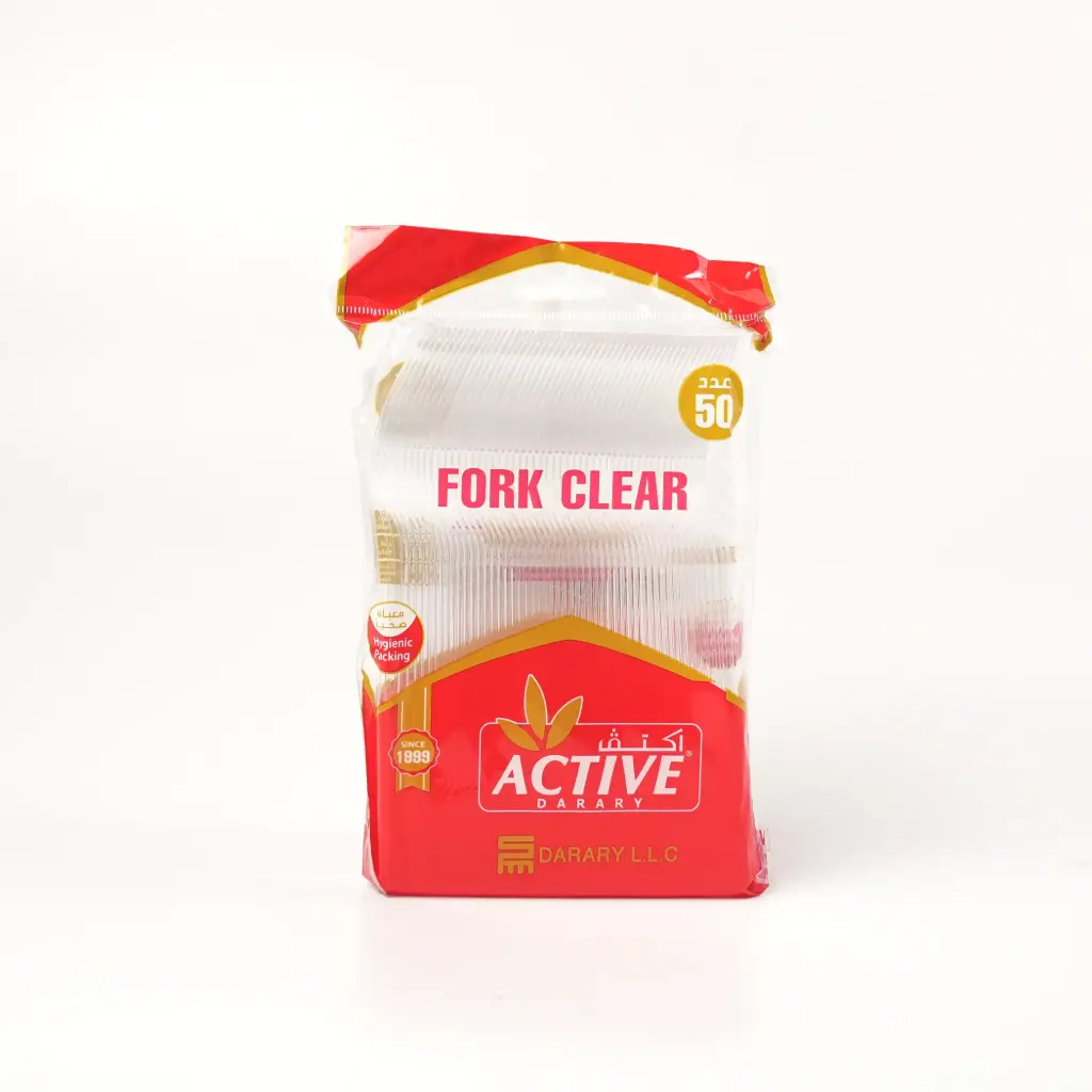 شوكة طعام شفاف اكتف