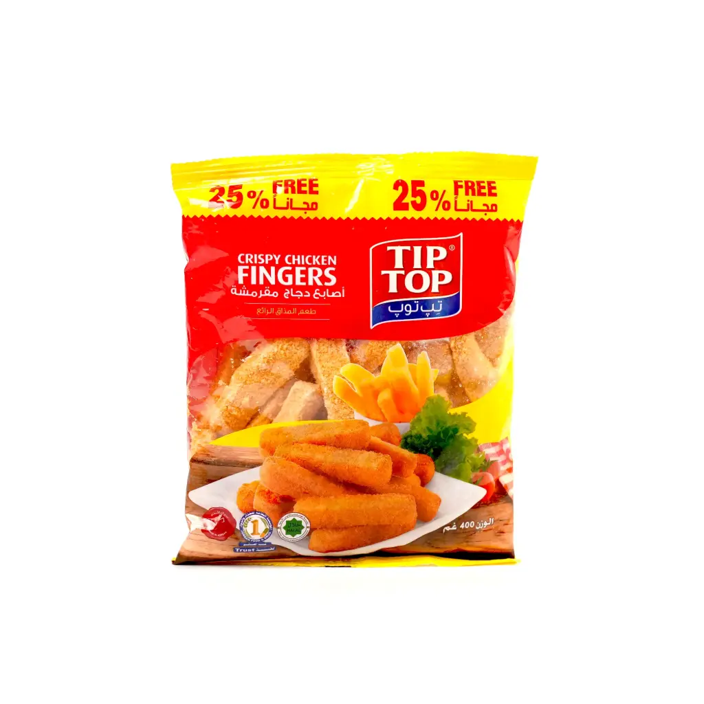 اصابع دجاج مقرمشة تيب توب 400غم 