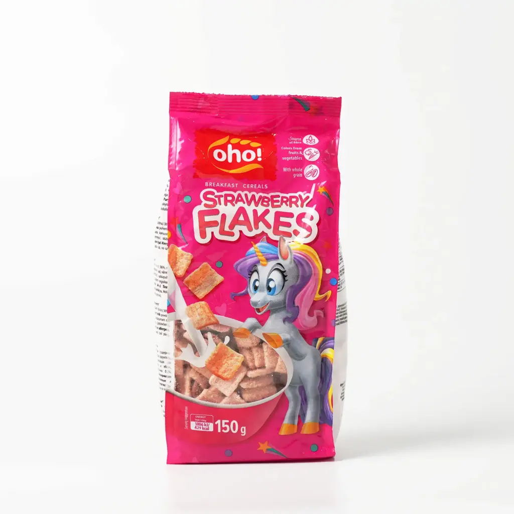 كورن فلكس اوهو ستروبيري فليك 150 غم