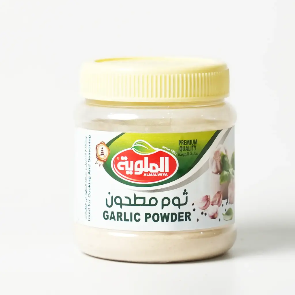  ثوم مطحون الملوية 60غم بلاستك