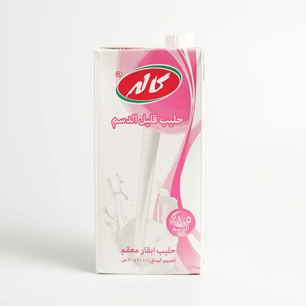 حليب قليل الدسم باكيت كاله 1 لتر