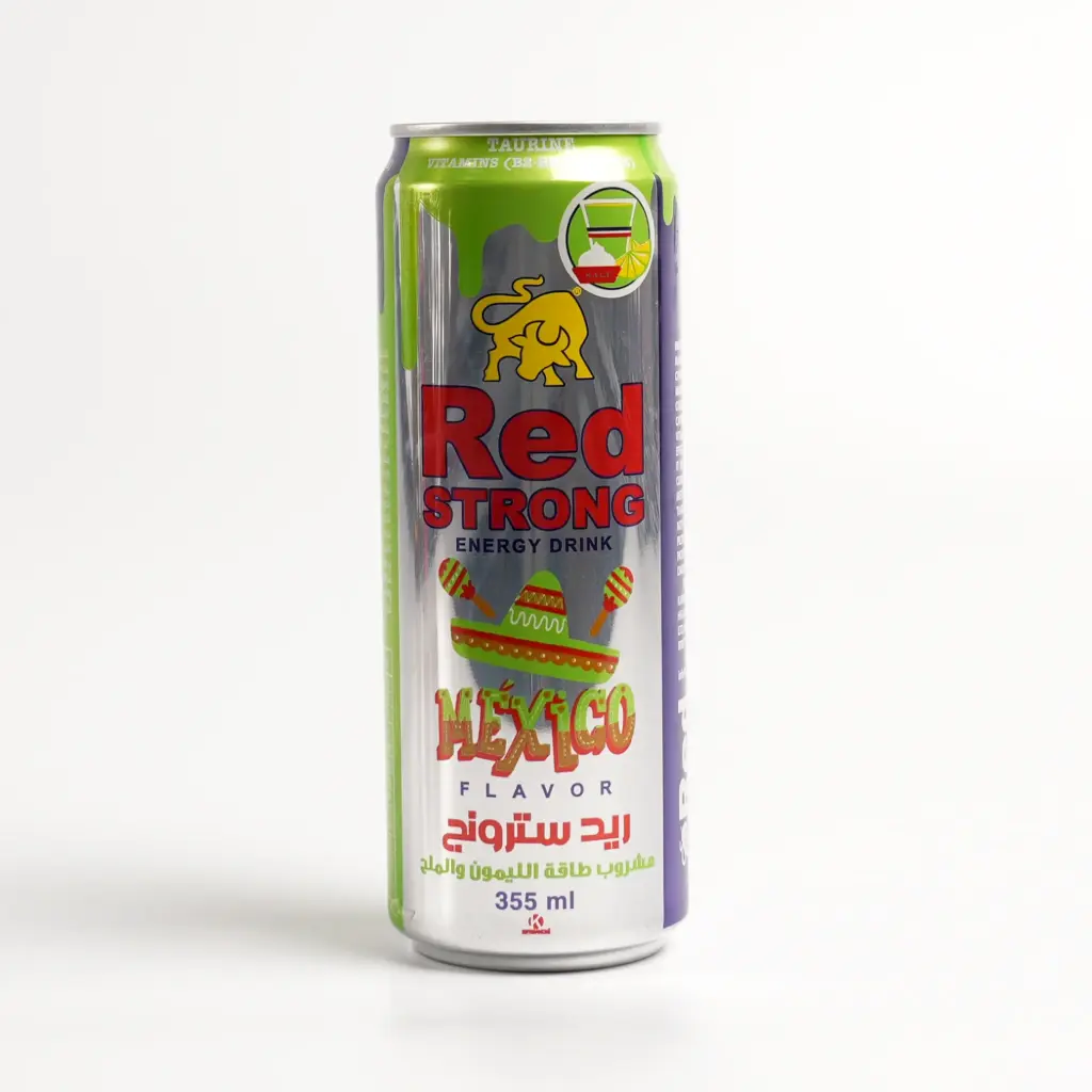 مشروب طاقة مكسيكي علبة معدنية ريد سترونج 355 مل
