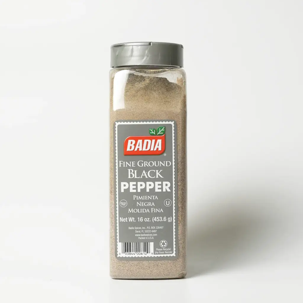 فلفل اسود مطحون باودر كود 00612  البادية  453.6 غم