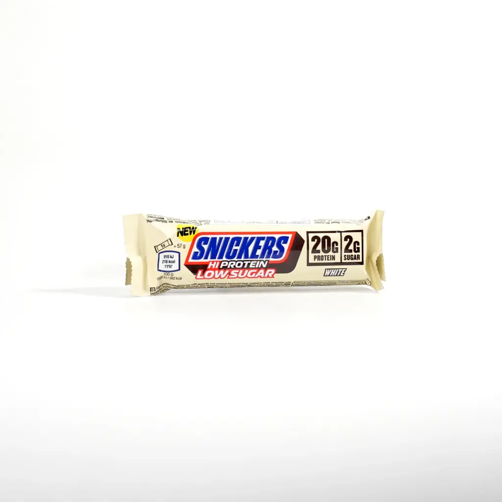بروتين بار شوكولا بيضاء سكر منخفض سنيكرز 57 غم