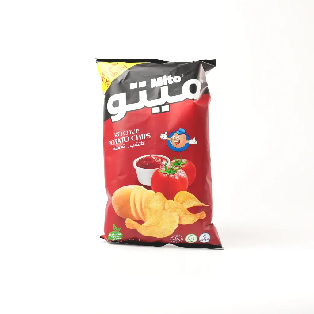 شيبس ميتو كاتشب حجم وسط