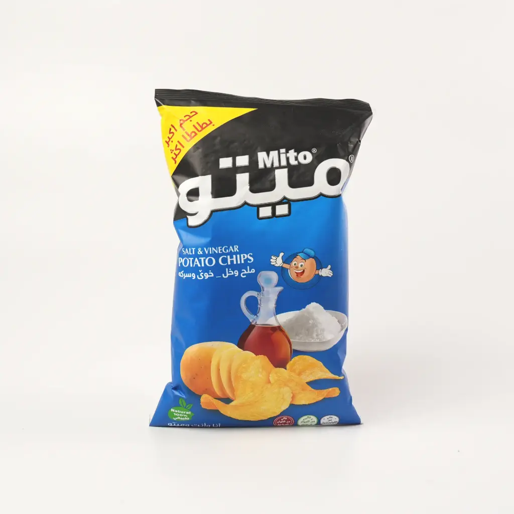 شيبس ميتو ملح وخل حجم وسط