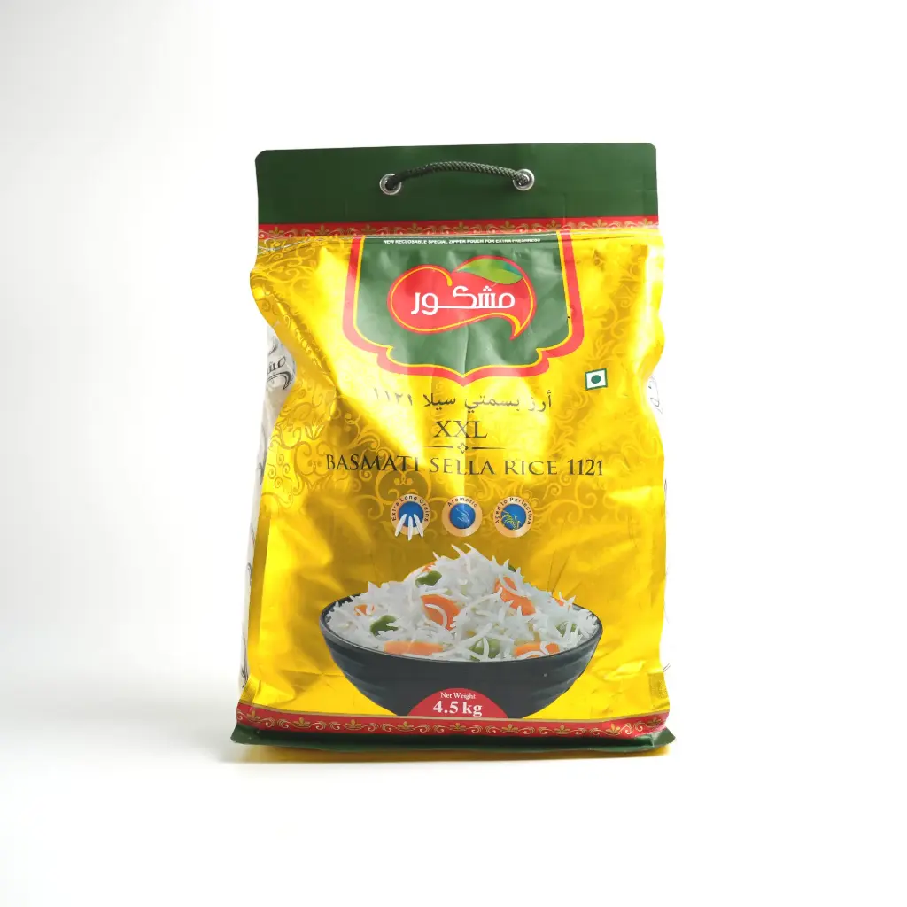 رز بسمتي سيلا 1121 حبة طويلة مشكور 4500 كغم