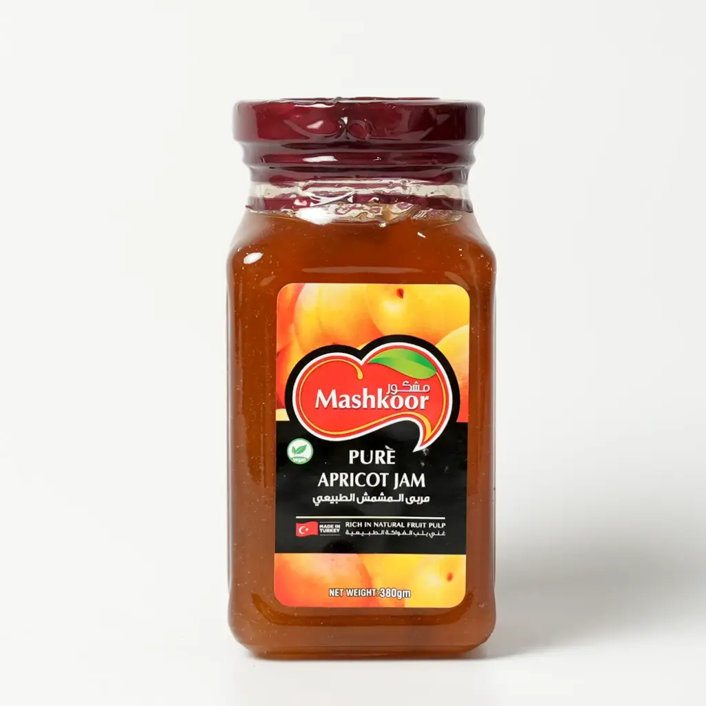 مربى المشمش الطبيعي مشكور 380 غم