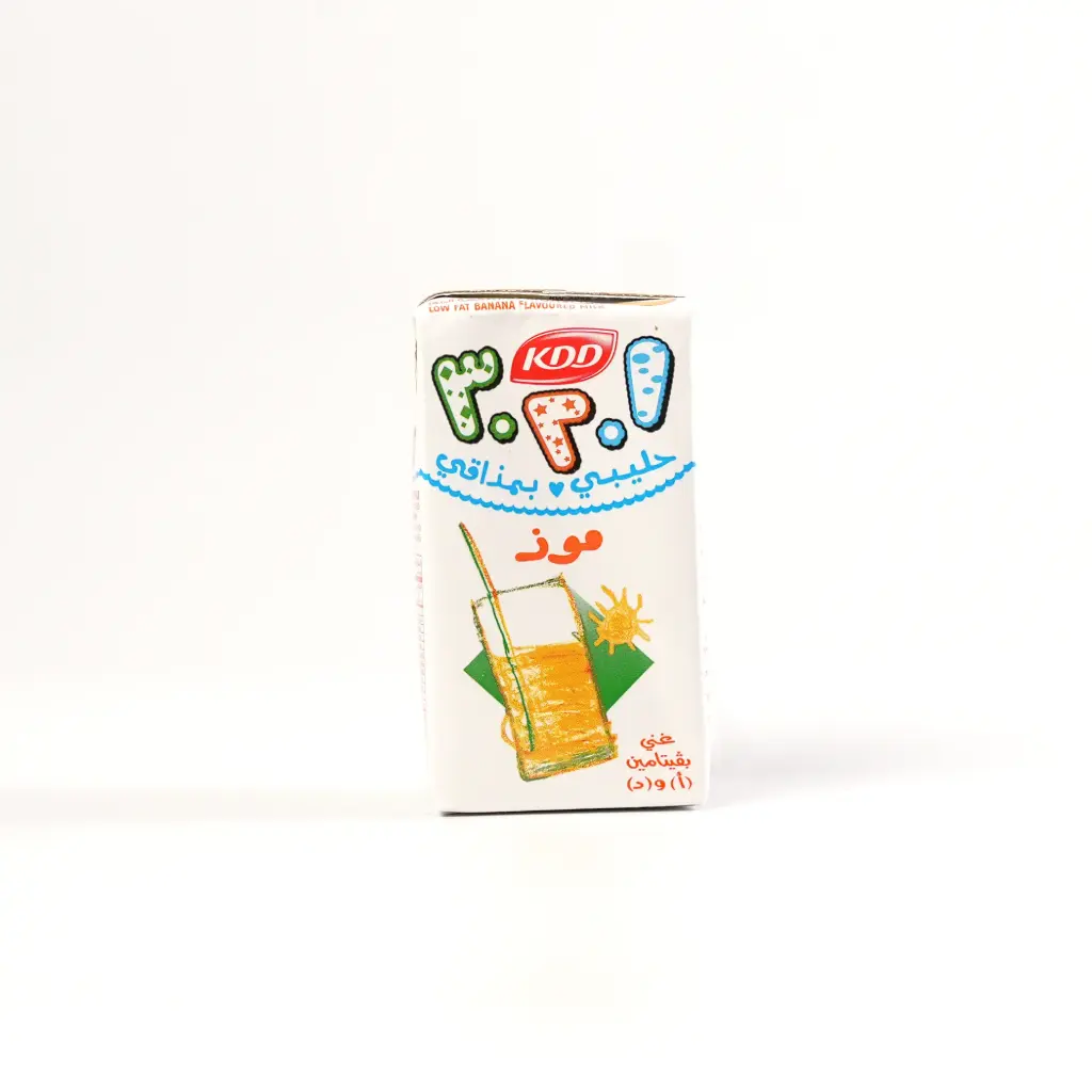 حليب 1.2.3 اطفال موز كي دي دي 125 مل 