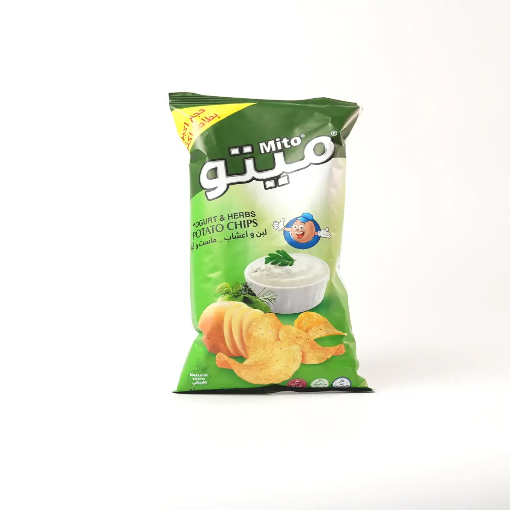 شيبس ميتو لبن واعشاب حجم وسط