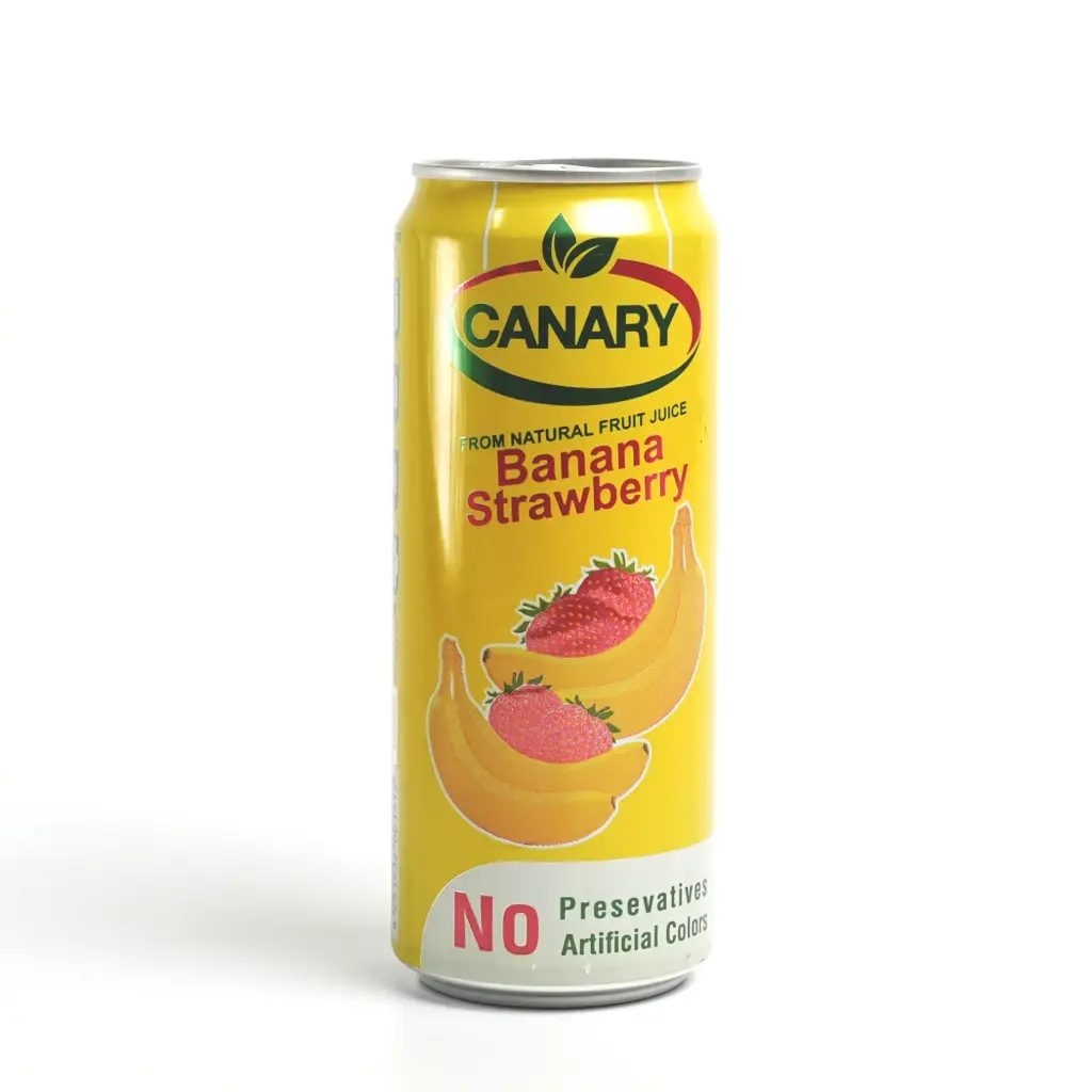 عصير موز و فراولة طبيعي كناري 330 مل