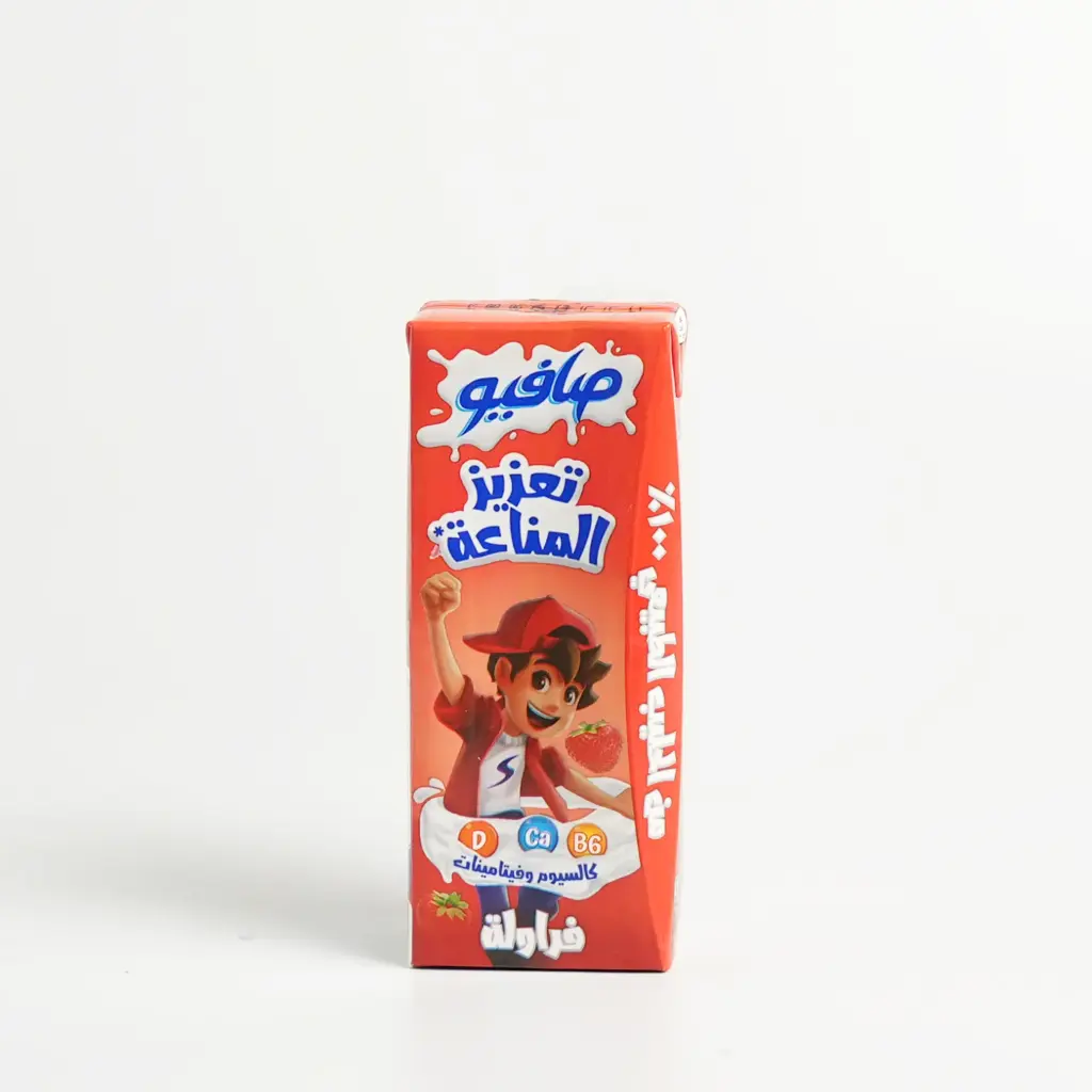 حليب صافيو فراولة 185 مل