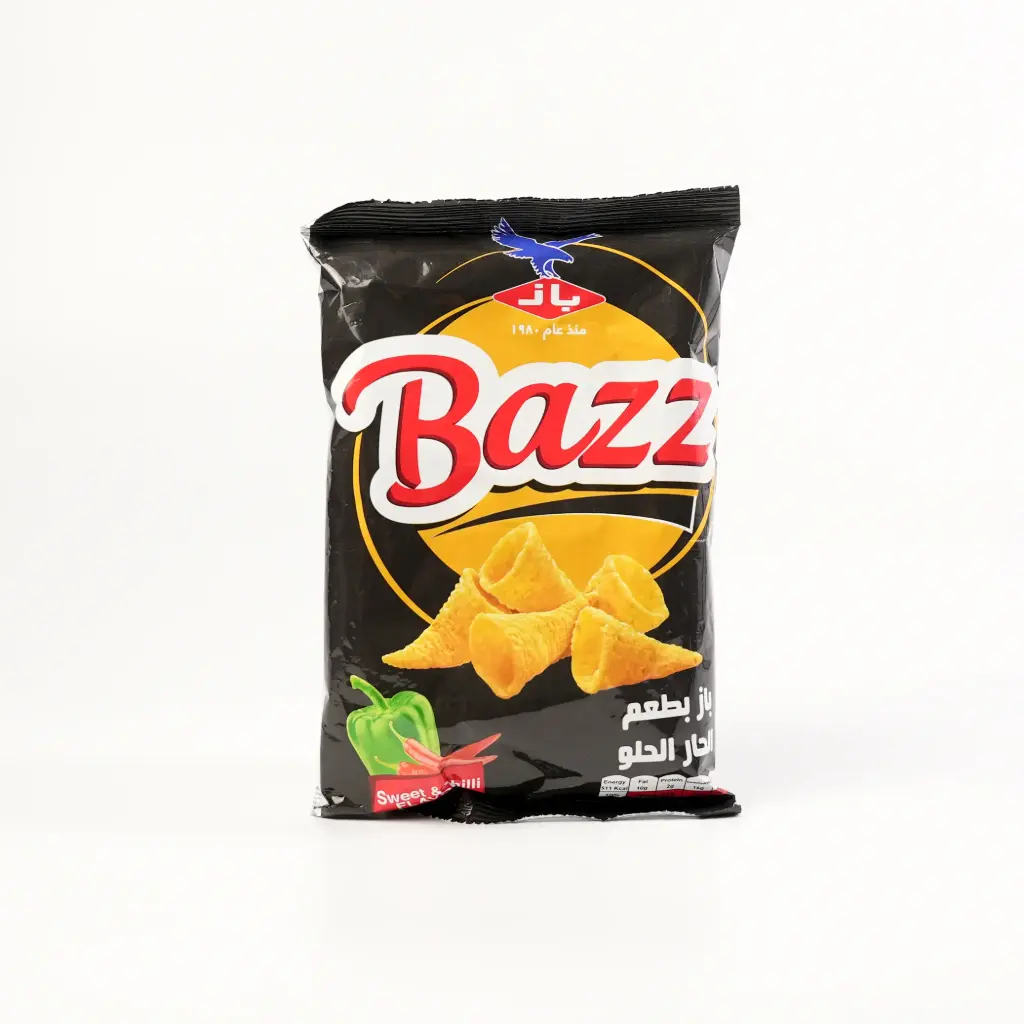 شيبس باز بنكهه الحار والحلو 33 غم