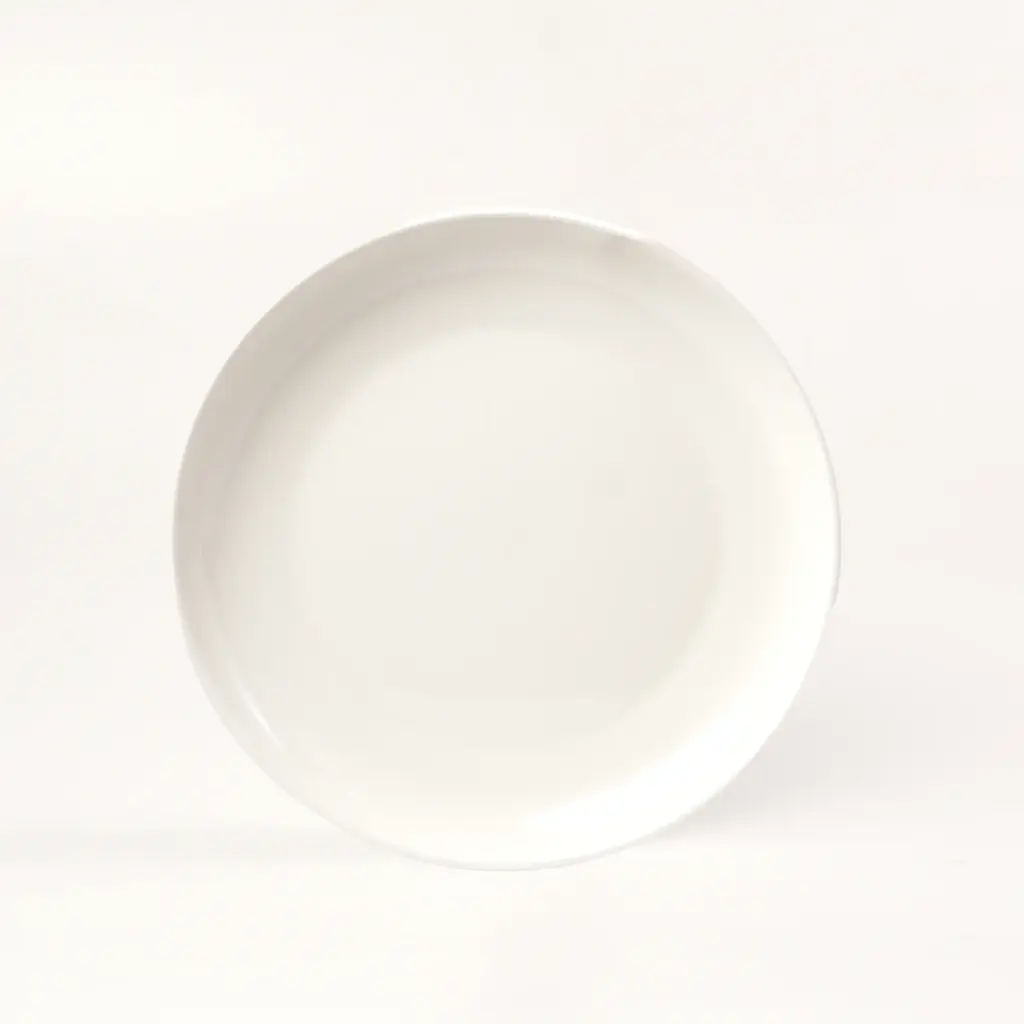 صحن ابيض عميق سادة -800