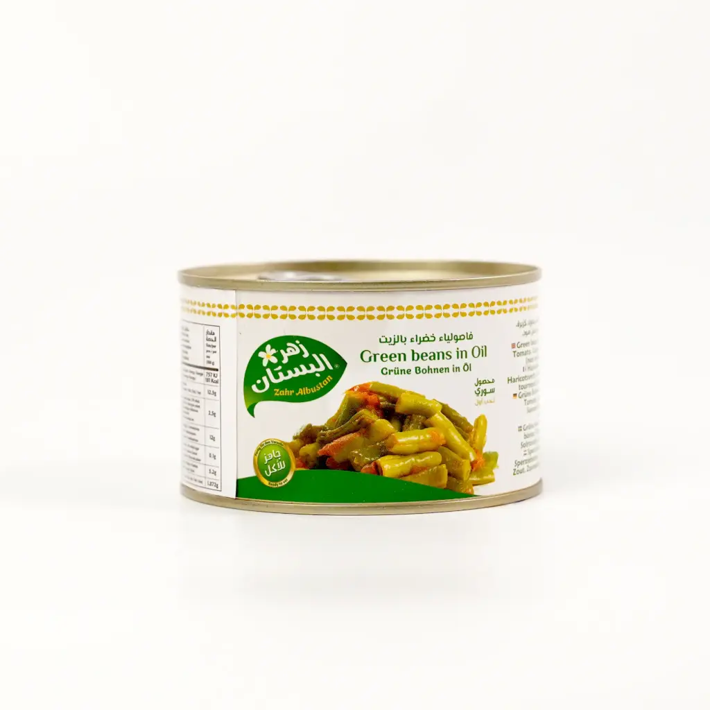 فاصوليا  خضراء معدني زهر البستان 400 غم 