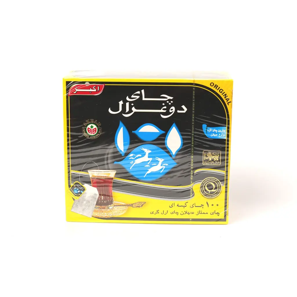 شاي اسود باكيت تي باك 100 ظرف دوغزال 200 غم
