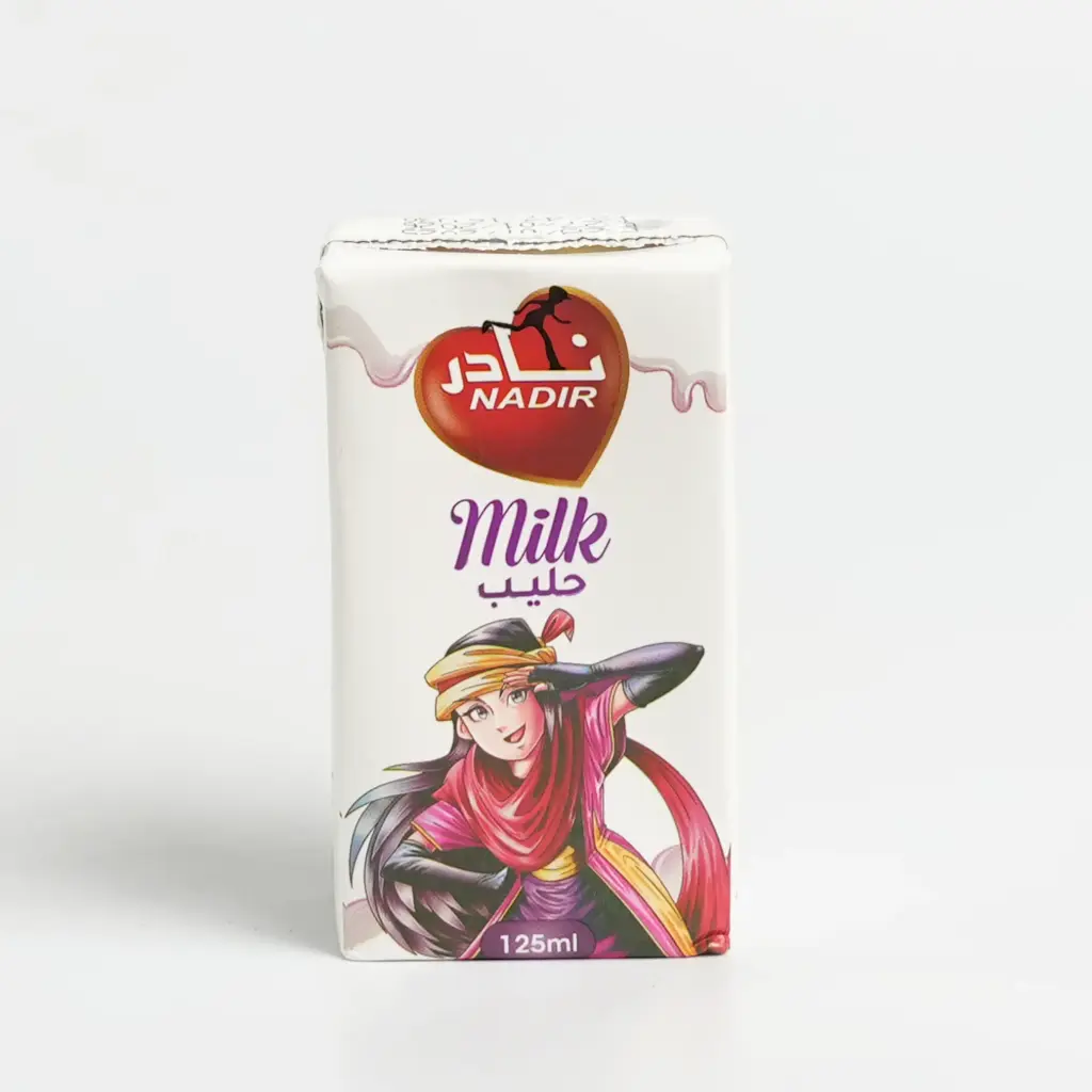 حليب  مطعم سادة نادر 125 مل 