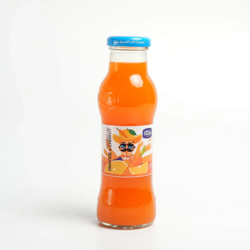 عصير زجاجي برتقال وجزر نادر  250 مل