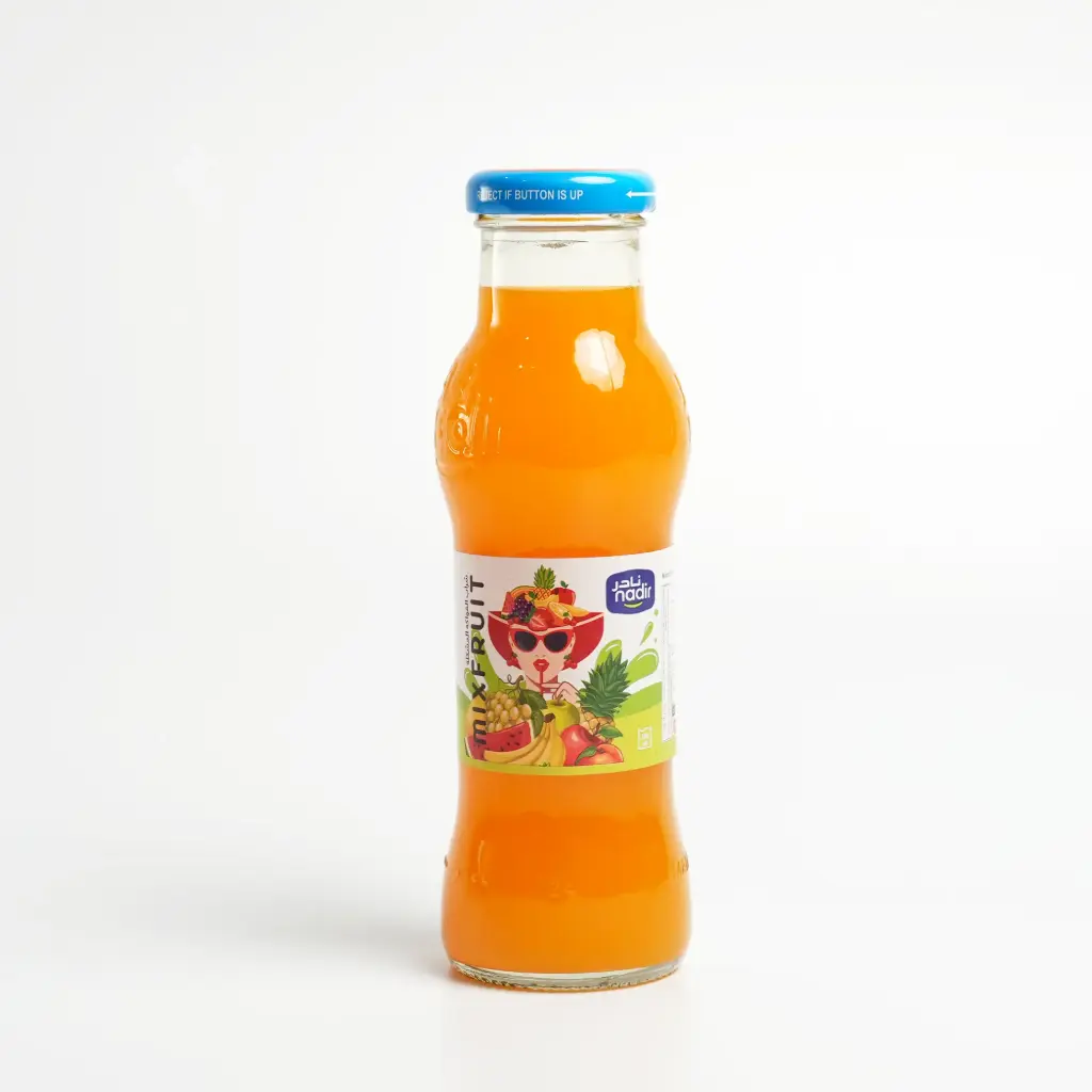 عصير  زجاجي الفواكة المشكلة  نادر 250 مل