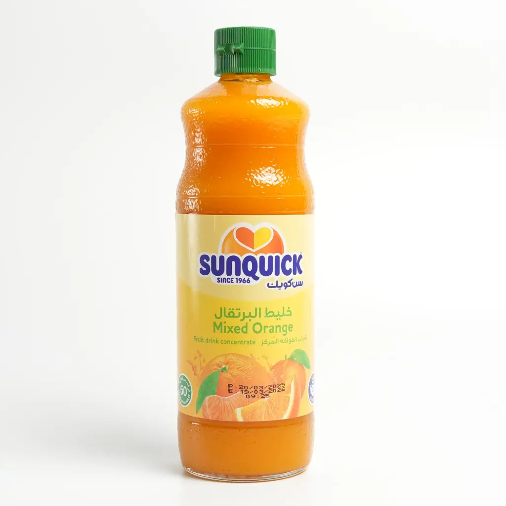 عصير مركز برتقال زجاج سن كويك 840 مل