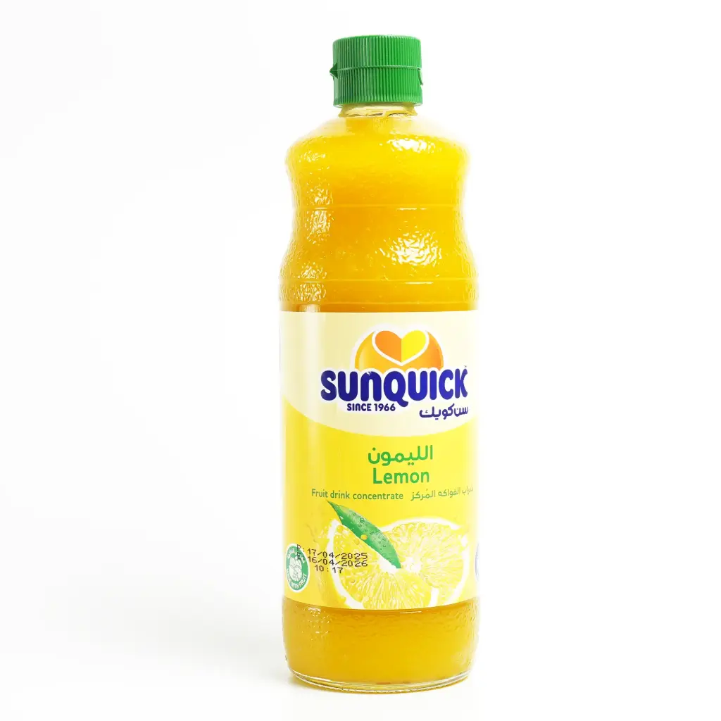 عصير مركز ليمون زجاج سن كويك 840 مل