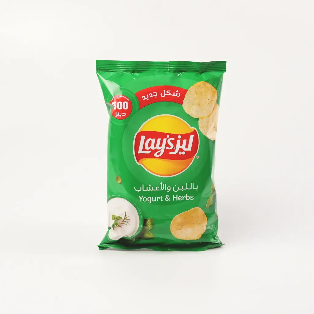 جبس بطعم لبن وأعشاب وسط ليز