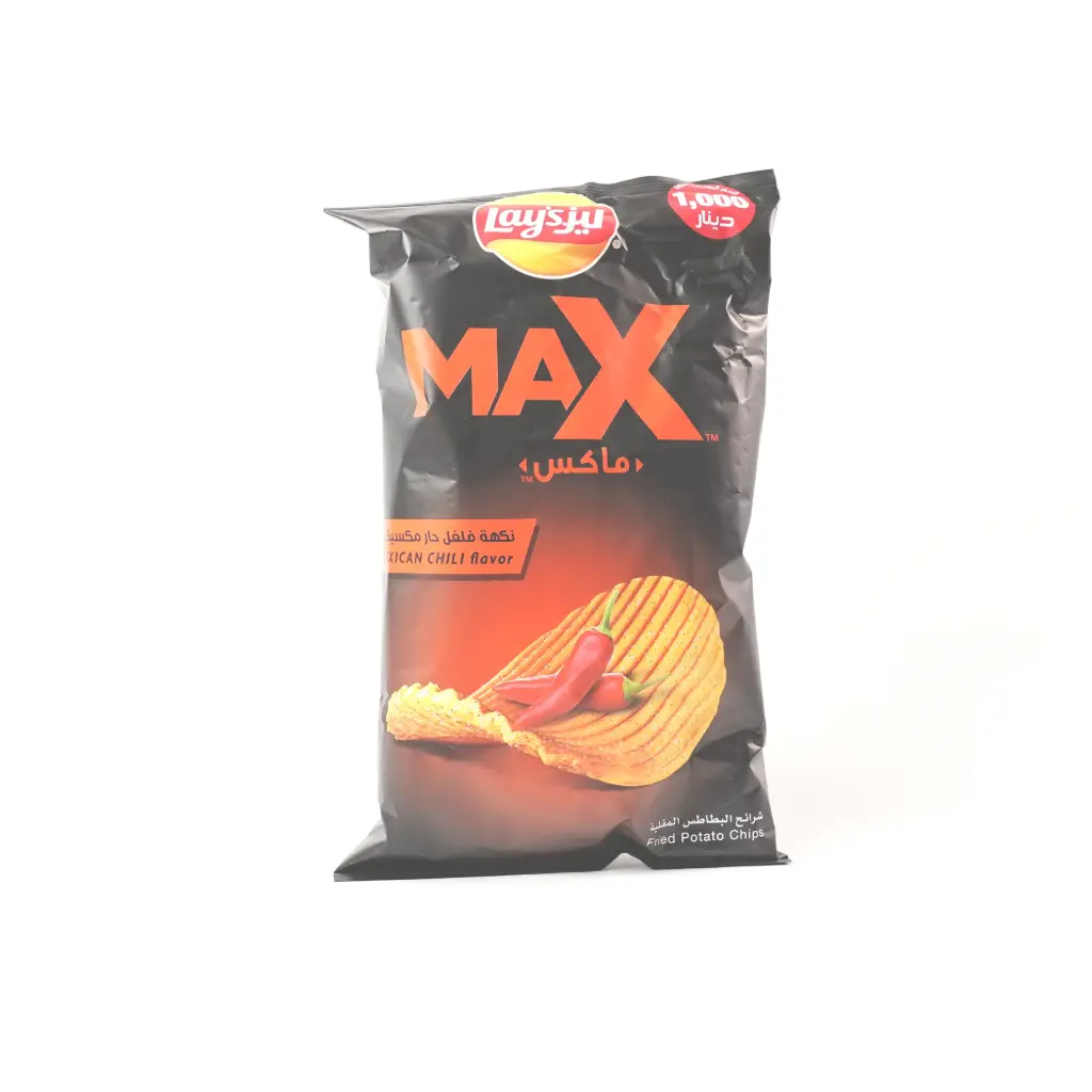 جبس بطعم فلفل حار كبير عائلي ماكس ليز