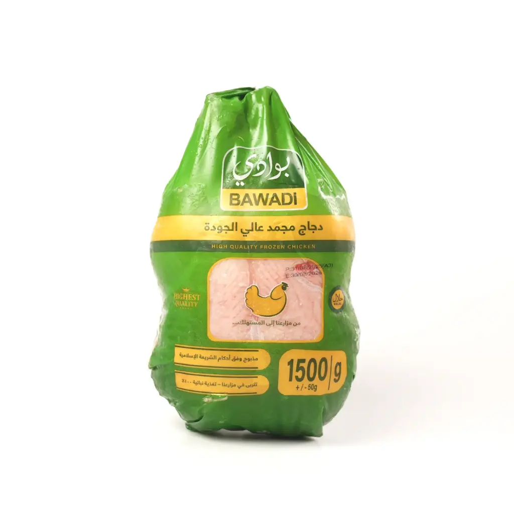  دجاج كامل مجمد بوادي 1500غم