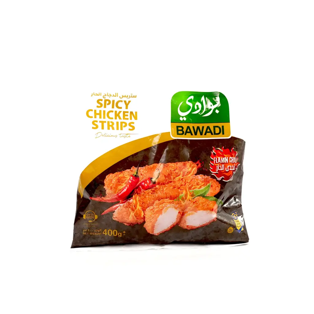  ستربس دجاج حار مجمد بوادي 400غم